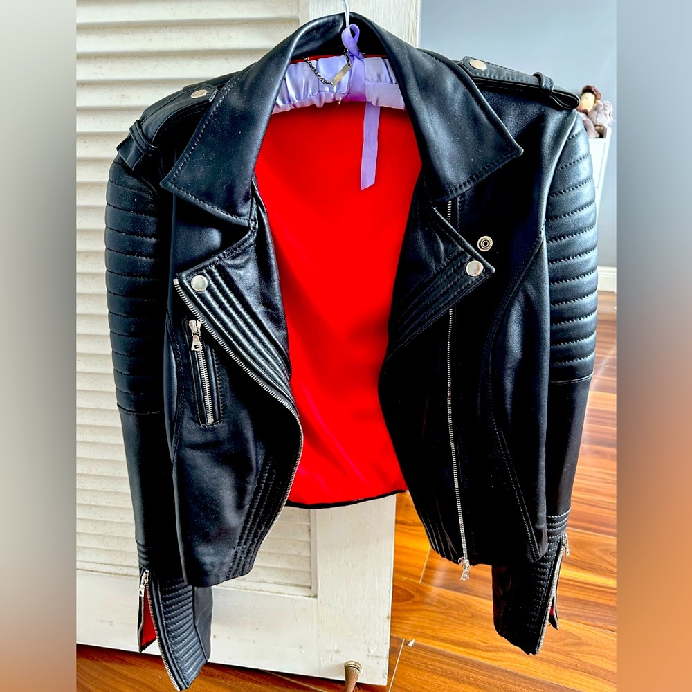 Yulia Wave Leather Jacket